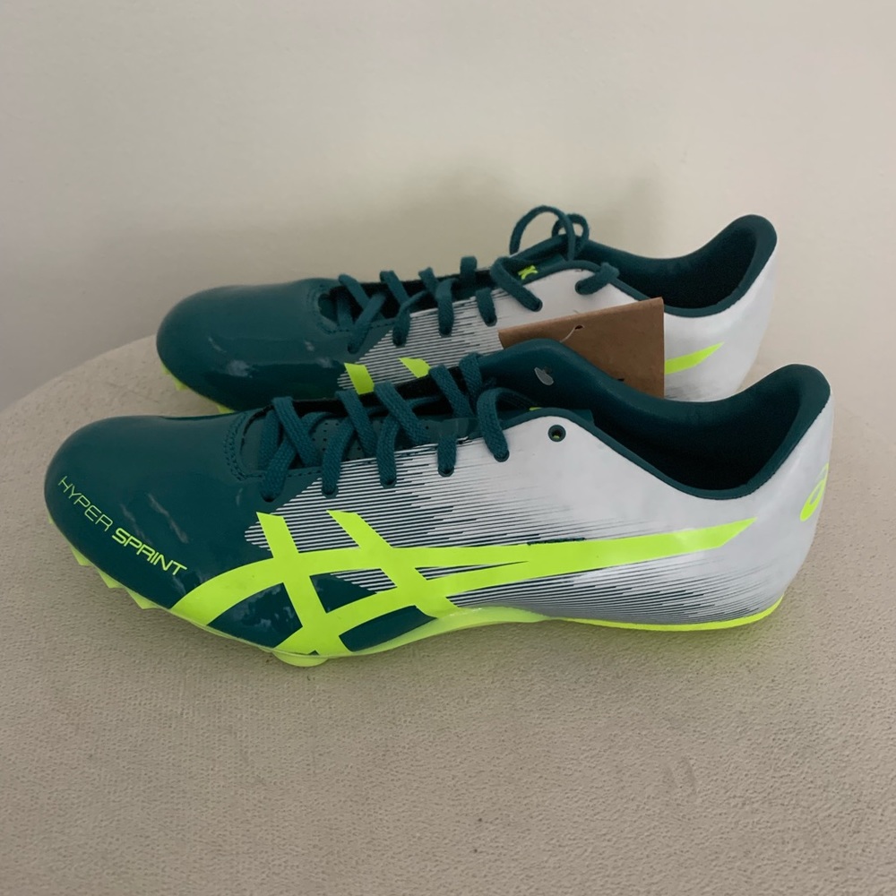 ASICS Green Yellow Hypersprint Running Shoes New Men’s 7 Athletic